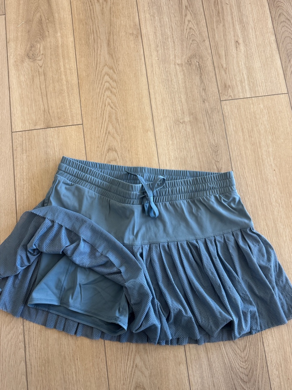 JoyLab Blue Pleated Mini Skirt with Built-in Shorts